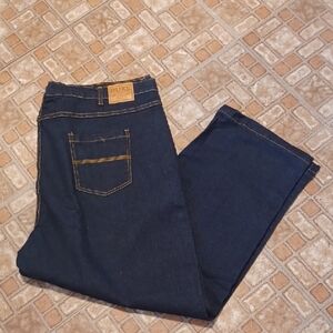 Duke Men's Dark Blue Straight Jeans 44 Short 44x28